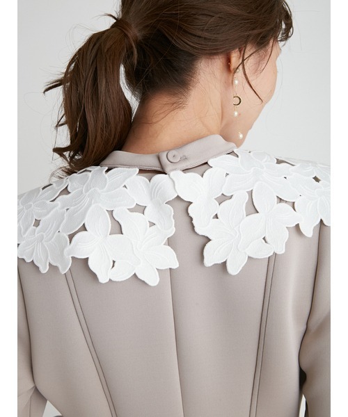 CELFORD（セルフォード）の「レース衿マーメイドワンピース