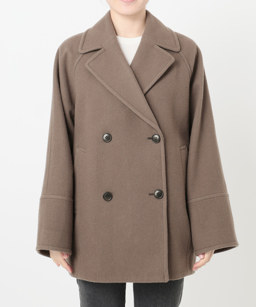 セール】《追加2》尾州ウールスーパー100モッサPコート（ピーコート