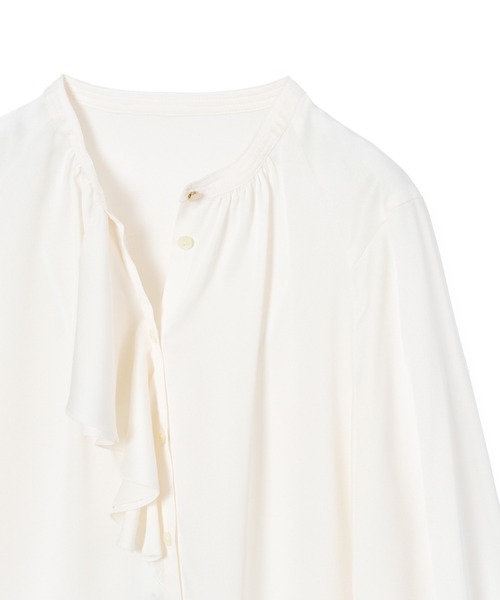 ANAYI（アナイ）の「サテンステッチフリル ブラウス（シャツ/ブラウス