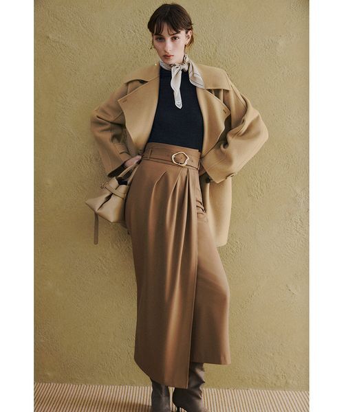 FRAY I.D（フレイアイディー）の「ウールリバーミドルAラインコート