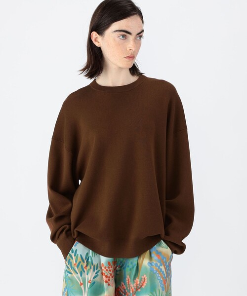 CABaN コットンカシミヤ クルーネックプルオーバー（ニット/セーター