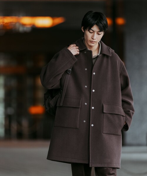 セール】SENTDALE WOOL ダッフルコート（ダッフルコート）｜green