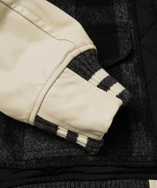 セール】「FILSON」W-NAME MACKINAW WOOL VARSITY JACKET（スタジャン