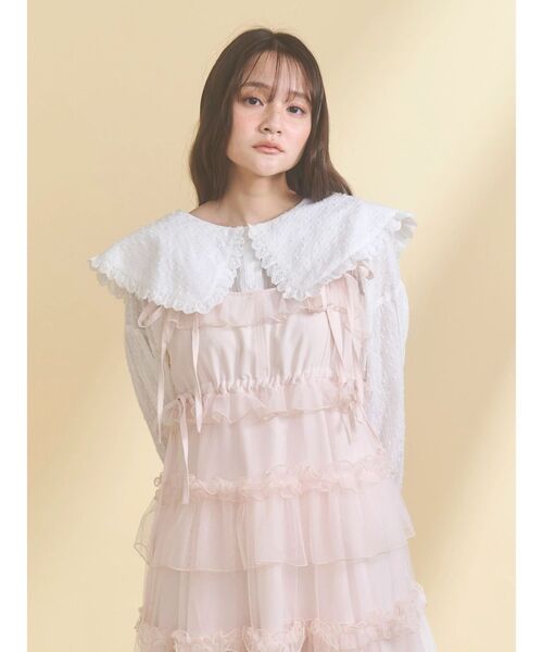 チュールドロストロングワンピース（ワンピース）｜merry jenny