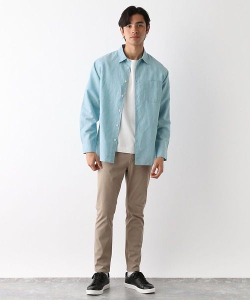 セール】さらさらリネンイージーケアシャツ/163420（シャツ/ブラウス