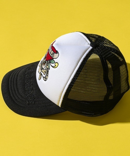 A'GEM/9 × .kom 『A'GEM/9/エージェムナイン』 Ed HardyメッシュCAP A