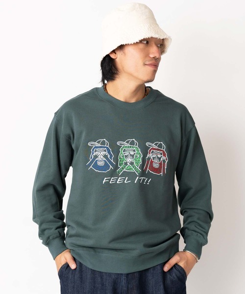 10.3oz FEEL IT! 刺繍スウェットシャツ | ジムマスター（gym master