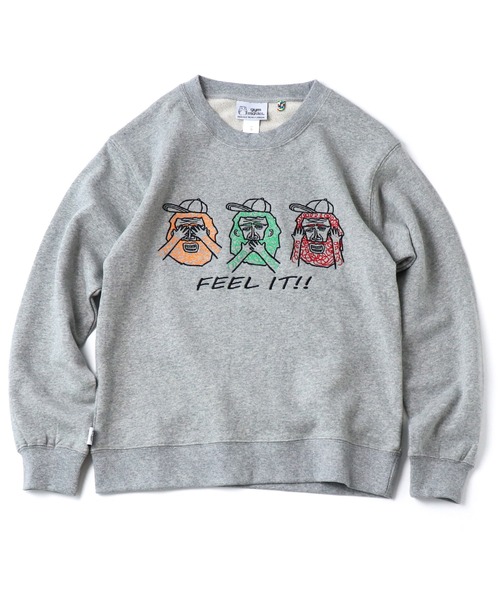 10.3oz FEEL IT! 刺繍スウェットシャツ | ジムマスター（gym master