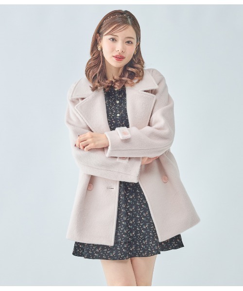 セール】シャギーショートPコート（ピーコート）｜PEACH JOHN（ピーチ
