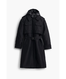 ベルト付きロング中綿ジャケット（ダウンジャケット/コート