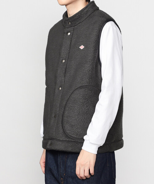 DANTON（ダントン）の「DANTON | ダブルフェイスボア スタンドカラー