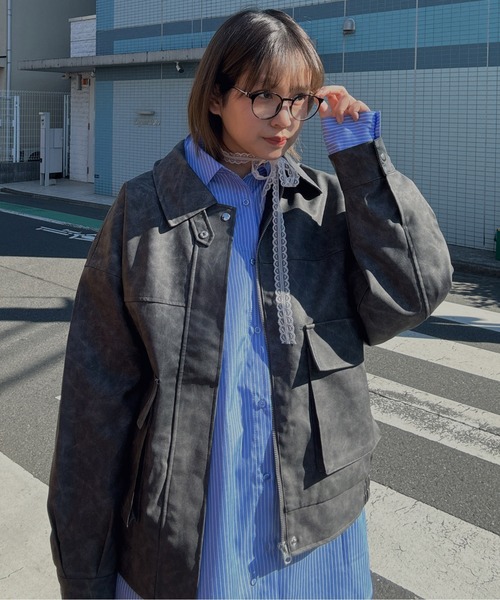 AS KNOW AS plus（アズノゥアズプラス）の「◇取り外し可能 ファー衿