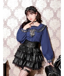 セーラートップス」に該当するレディースのシャツ/ブラウス（チェック