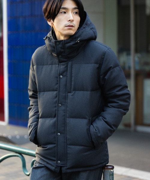 NAVY（ネイビー）の「NAVY ウールライク PREMIUM DOWNフードジャケット