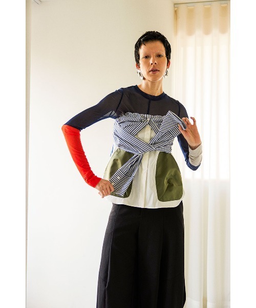 セール】MA-1 DOCKING BUSTIER SH（シャツ/ブラウス）｜OMMO（オーエム