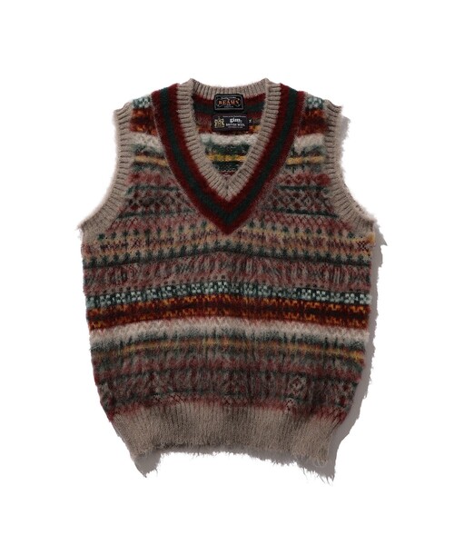 gim（ジム）の「gim × BEAMS PLUS / 別注 Fair Isle Cricket Vest