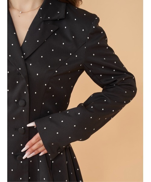 セール】バックコンシャスジャケットミニワンピース（ワンピース