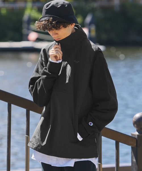 HECT】Water Repellent Nylon Half Zip Vest / 撥水ナイロンハーフ