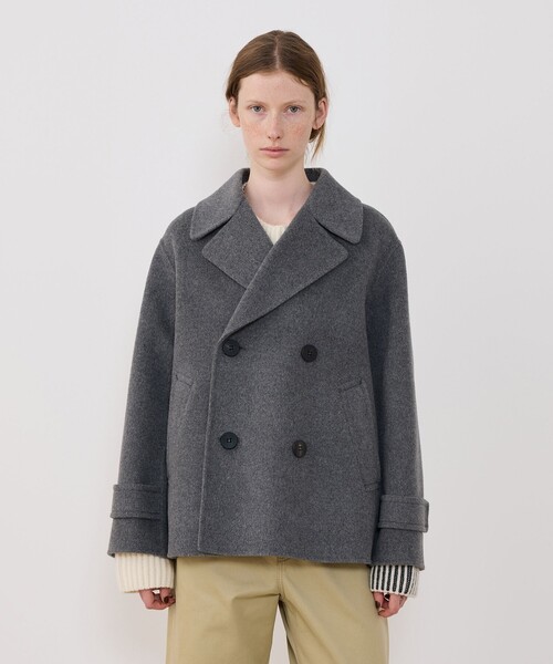 ウールカシミヤダブルフェイス Pコート（ピーコート）｜GALERIE VIE