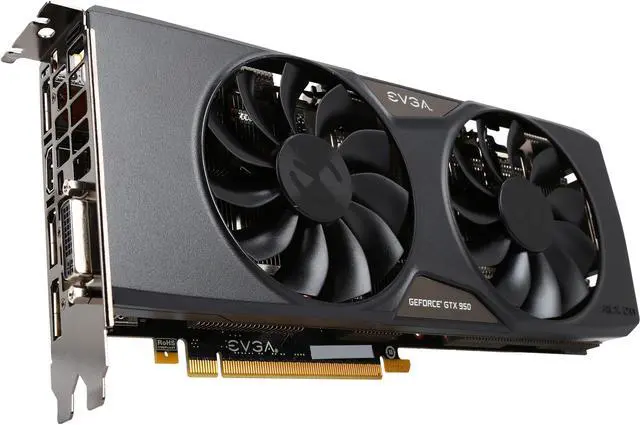 EVGA GeForce GTX 950 02G-P4-2957-KR 2GB SSC GAMING, Silent Cooling