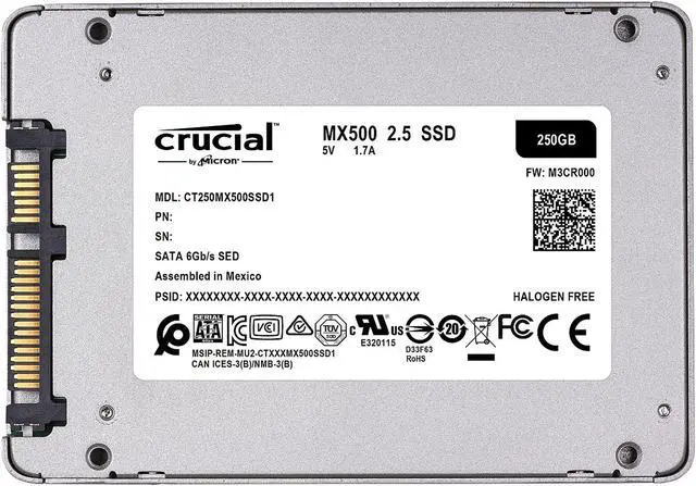 Crucial MX500 250GB 3D NAND SATA 2.5 Inch Internal SSD - Newegg.com