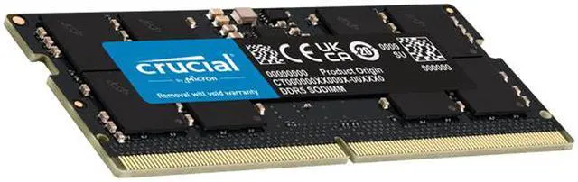 Crucial 32GB 262-Pin DDR5 SO-DIMM DDR5 4800 (PC4 38400) Laptop