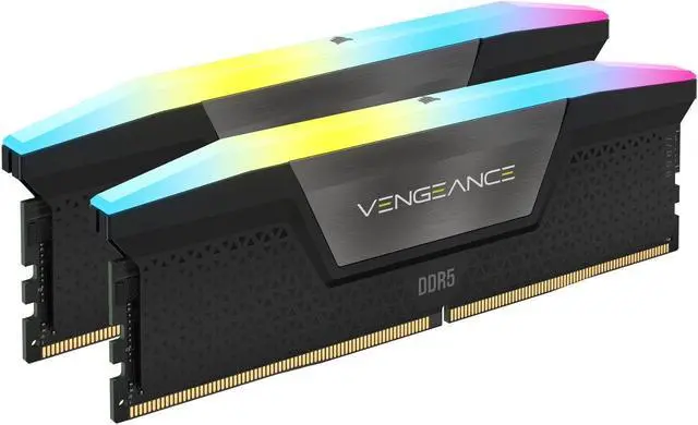 CORSAIR Vengeance RGB 64GB (2 x 32GB) 288-Pin PC RAM DDR5 5200