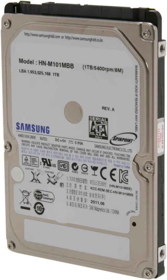Seagate Samsung Spinpoint M8 1TB 5400 RPM 2.5