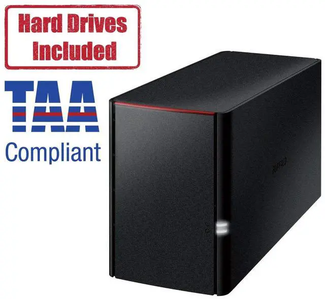 LinkStation 220 8TB Personal Cloud Storage with Hard Drives