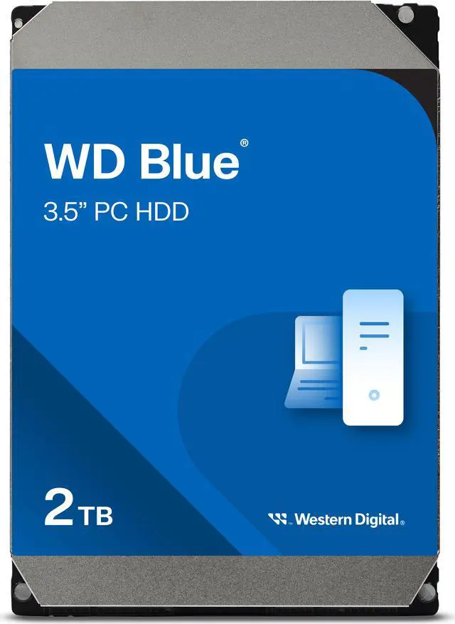 WD Blue 2TB Desktop Hard Disk Drive - 7200 RPM SATA 6Gb/s 256MB