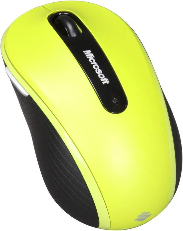 Microsoft Wireless Mobile Mouse 4000 - Lime Green - Newegg.com