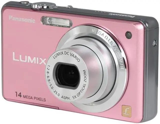 Panasonic LUMIX DMC-FH3 Pink 14 MP 28mm Wide Angle Digital Camera