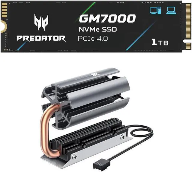 Acer Predator GM7000 1TB NVMe Gen4 Gaming SSD w/ Titanium Micro