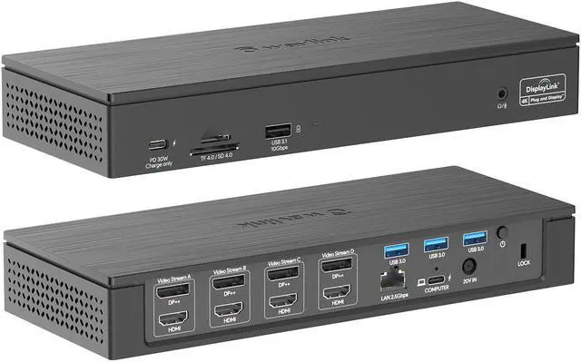 Wavlink 5K Quadruple Display USB-C Universal Docking Station, USB