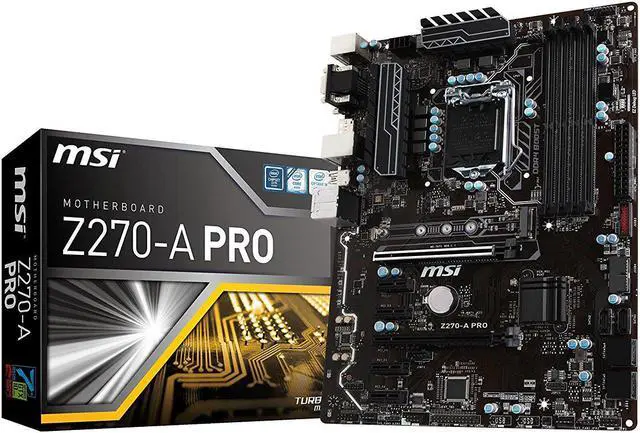 Refurbished: MSI PRO Z270-A PRO LGA 1151 ATX Motherboards - Intel