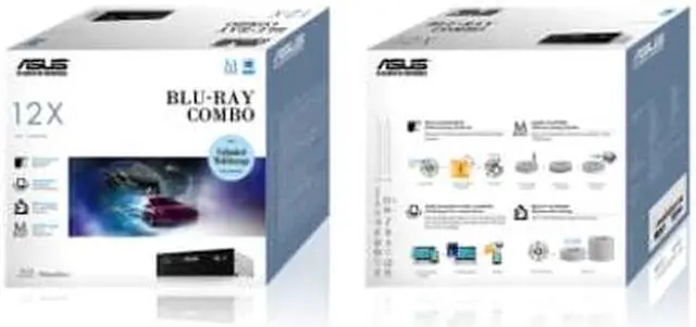 Asus BC-12D2HT Internal Blu-Ray Combo (12x BD-R (DL), 16x DVD+/-R