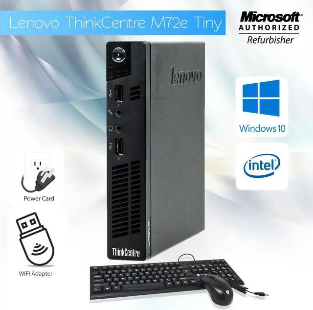Refurbished: Grade A- Lenovo Thinkcentre M72 Tiny Desktop Core i3
