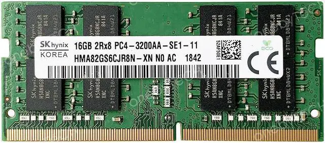 SK Hynix HMA82GS6CJR8N-XN 16GB 2Rx8 PC4-25600 DDR4 3200 MHz PC4