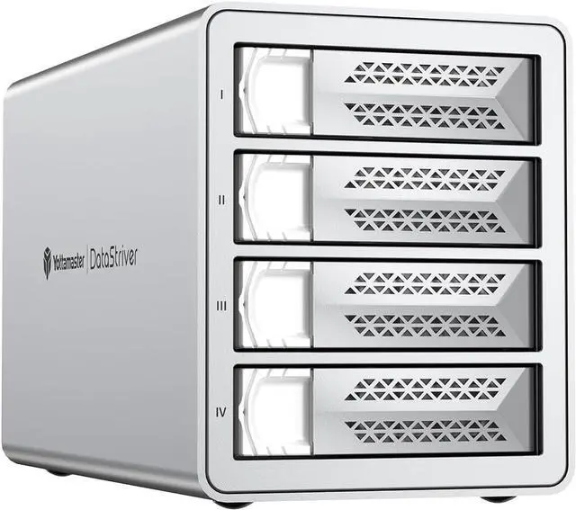 Yottamaster VN400C3 4 Bay Hard Drive Enclosure, 10Gbps Daisy-Chain