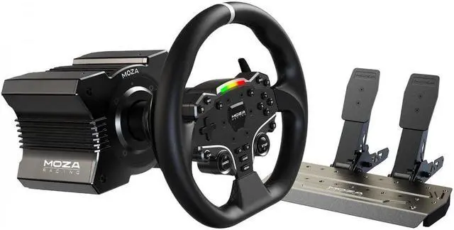 MOZA R5 All-in-One PC Gaming Racing Simulator 3PCS Bundle: 5.5Nm
