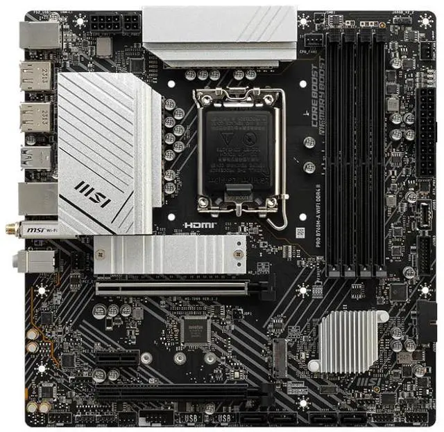 MSI PRO B760M-A WIFI DDR4 II LGA 1700 Intel B750 SATA 6Gb/s mATX