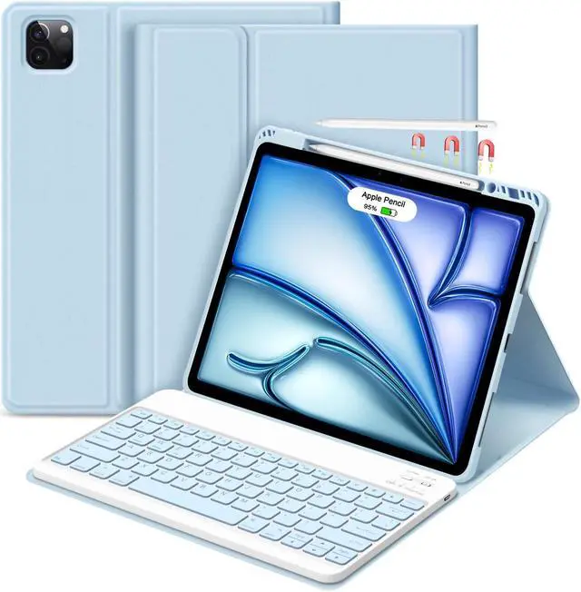GOKOCO iPad Air 13 inch M2 2024 Case with Keyboard-Keyboard Case