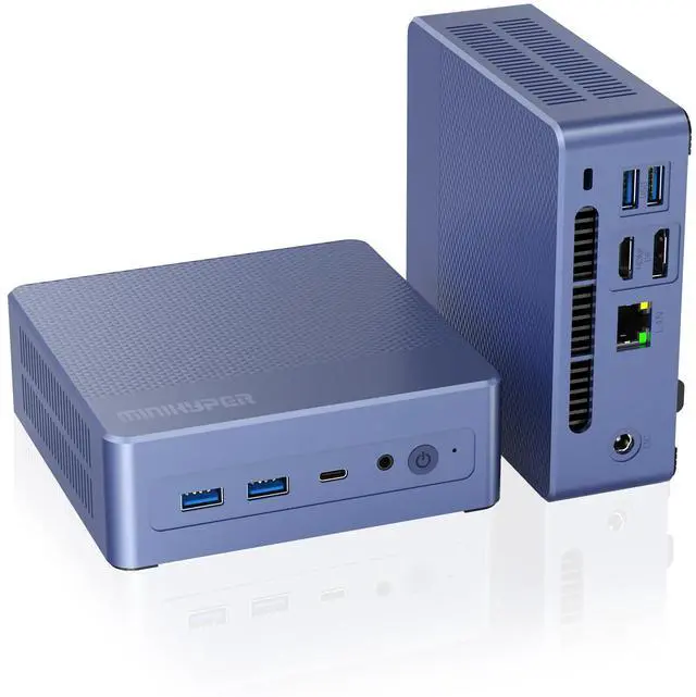MINIHPYER N9 Mini PC Windows 11 Pro, Intel 12th N95 (up to 3.4GHz