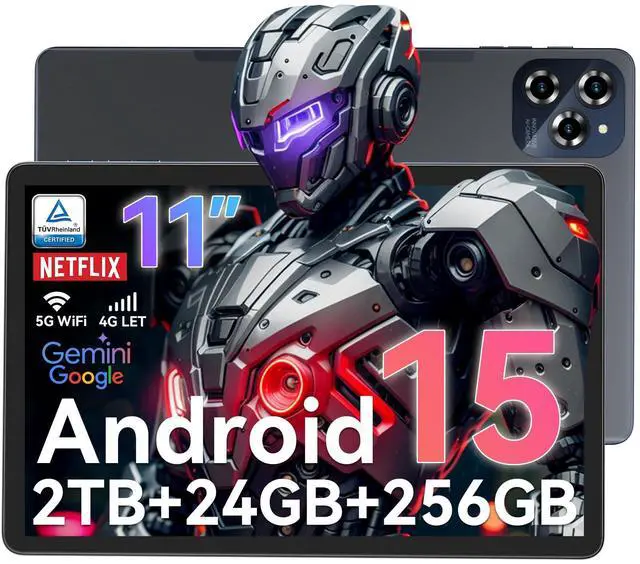 TABWEE Android 15 Tablet 11 Inch FHD Display, 24GB RAM 256GB ROM