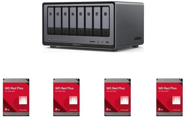 UGREEN NASync DXP8800 Plus, 8-Bay Thunderbolt™ NAS with Intel® 10