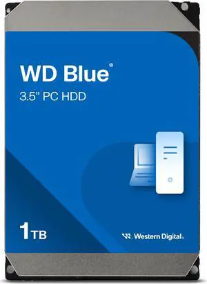WD Blue 1TB Desktop Hard Disk Drive - 7200 RPM SATA 6Gb/s 64MB