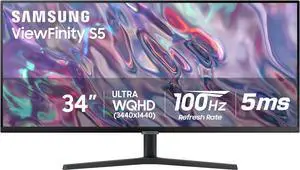 SAMSUNG Odyssey G5 LC34G55TWWNXZA Curved Gaming Computer Monitor