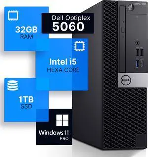 Dell OptiPlex 5060 - Windows 11 Desktop Computer | Intel i5-8500
