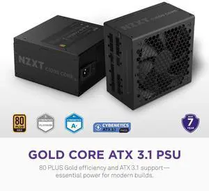 NZXT C1000 Gold Core 80Plus Gold Fully-modular ATX 3.1 Power
