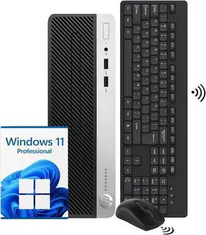 Refurbished: HP ProDesk 400 G5 SFF Windows 11 Pro Desktop Computer
